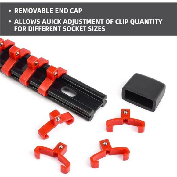 Socket Organizer Drive ABS Tools-Socket Holder, Premium Quality 9 Pieces Socket - Picture 4 of 6